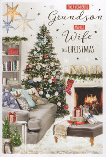 Picture of GRANDSON & WIFE CHRISTMAS CARD